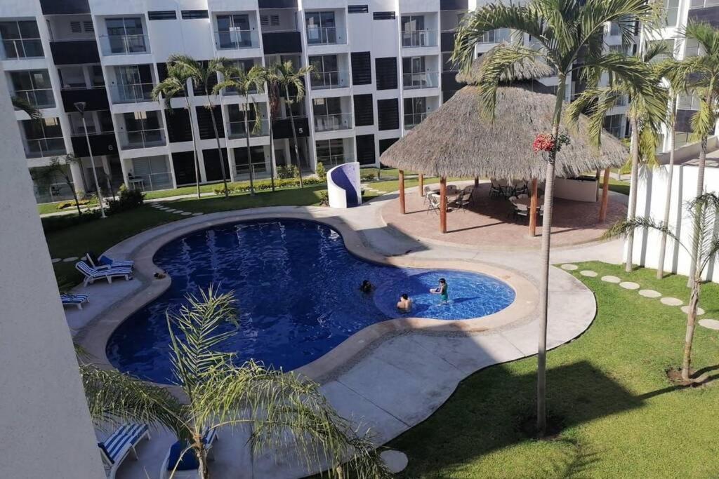 Departamento De Lujo En Manzanillo, Planta Baja Frente A La Alberca Exterior foto