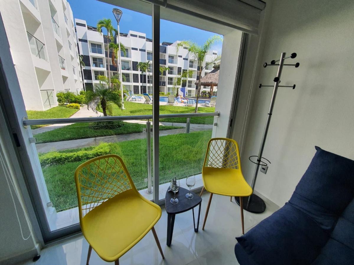 Departamento De Lujo En Manzanillo, Planta Baja Frente A La Alberca Exterior foto
